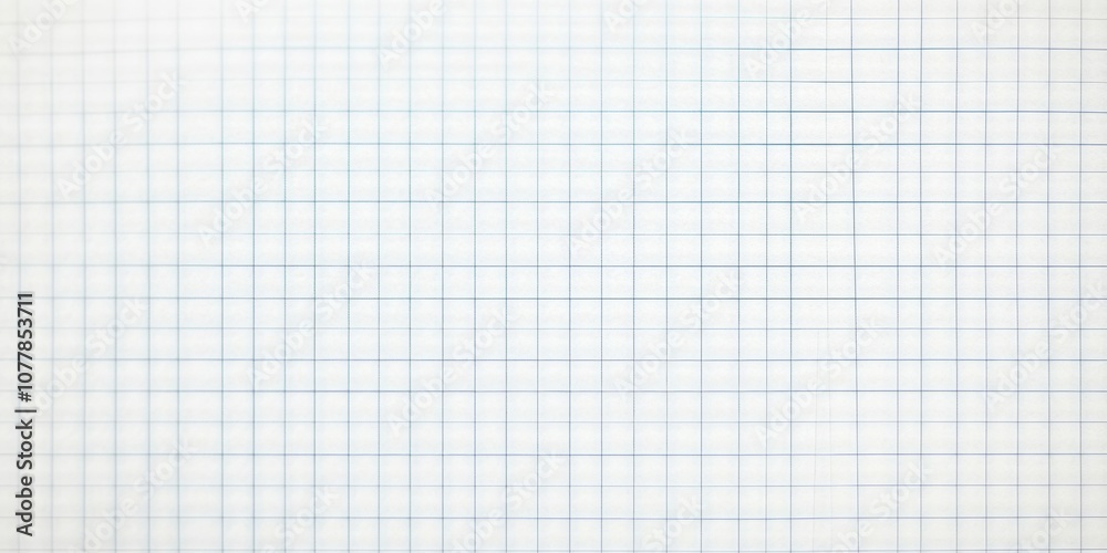 Blank graph paper background with a grid of fine lines on a white surface. Mathematical and engineering aesthetics. Blank graph paper background with a grid of fine lines on a white surface. Mathematical and engineering aesthetics.