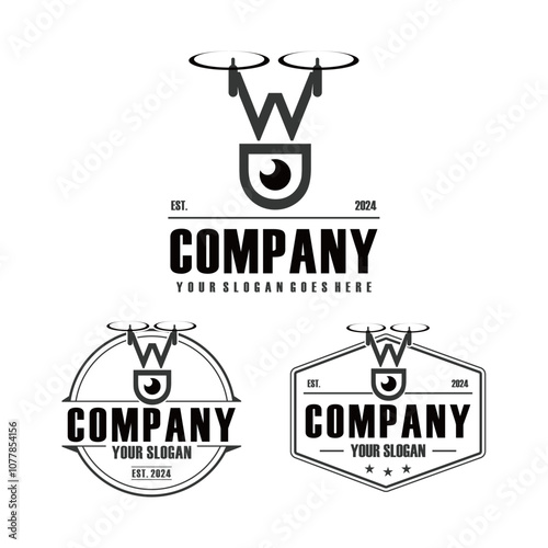 drone logo , video copter logo