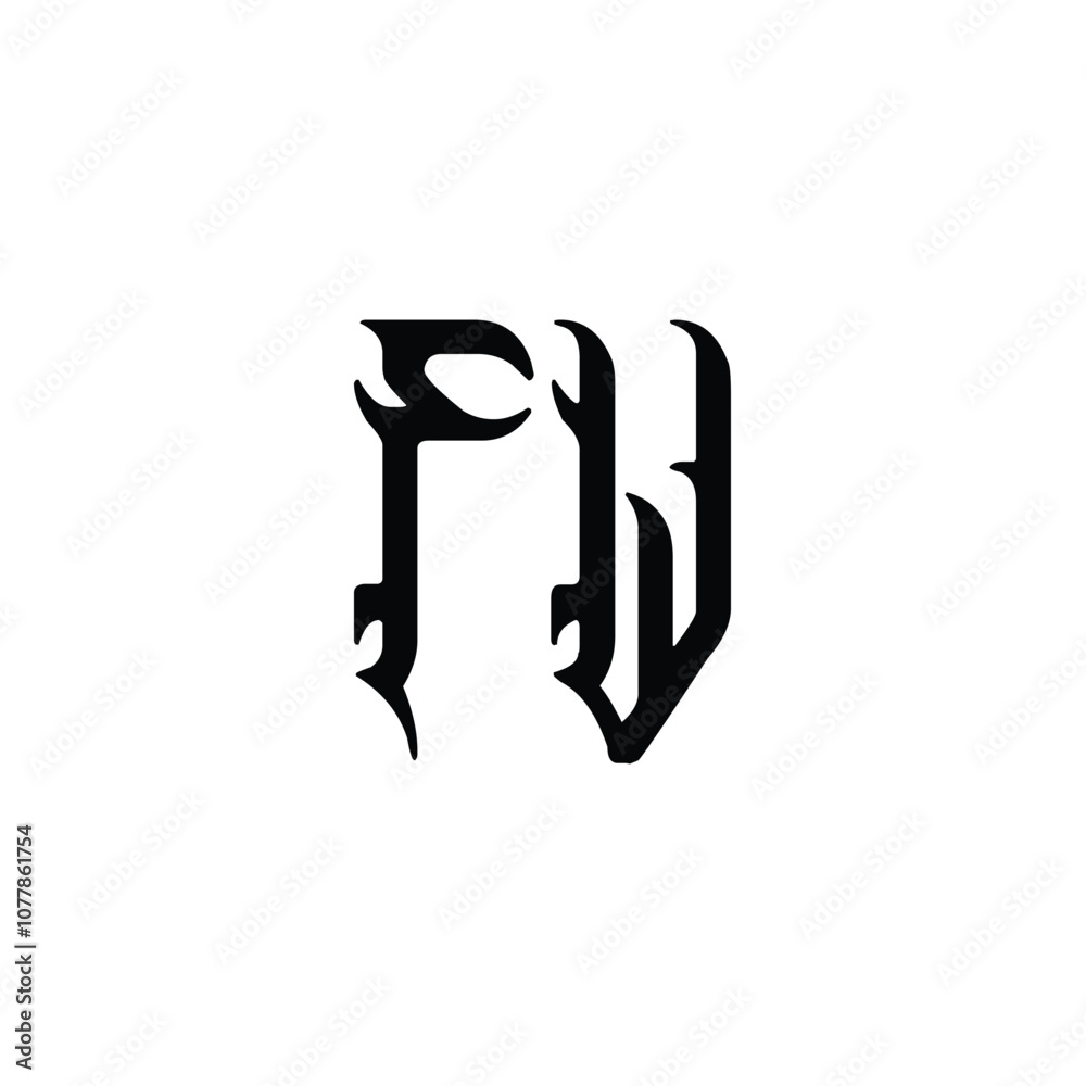 FW monogram logo design letter text name symbol monochrome logotype alphabet character simple logo FW monogram logo design letter text name symbol monochrome logotype alphabet character simple logo
