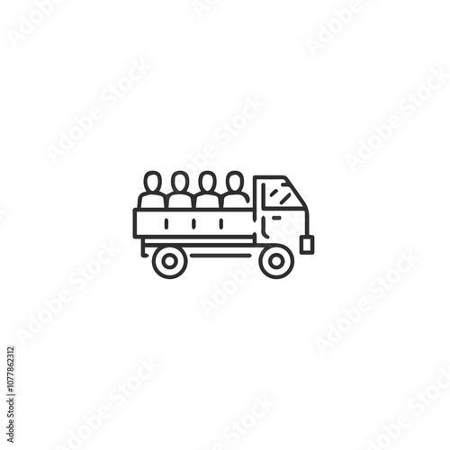 Truck icon symbol vector illustration 