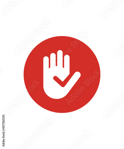 Hand with checklist design icon symbol vector illustration