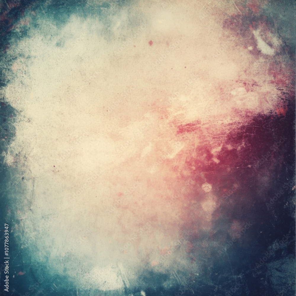 Fototapeta premium Abstract Grunge Texture with Blue, Red, and White Tones