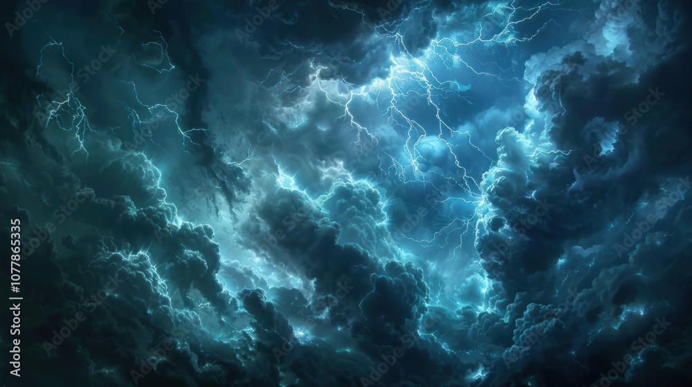 A dark, cloudy night sky with flashes of distant lightning illuminating the clouds, the storm approaching A dark, cloudy night sky with flashes of distant lightning illuminating the clouds, the storm approaching