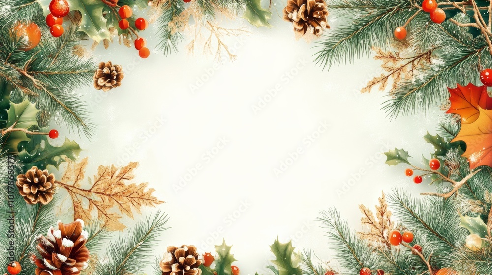 New Year and Christmas vector vertical frame for text and photo. Background for diplomas, cards, invitations, certificates New Year and Christmas vector vertical frame for text and photo. Background for diplomas, cards, invitations, certificates