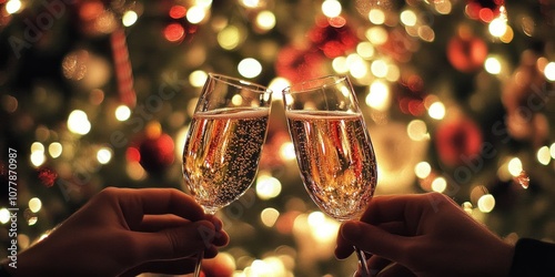 People Toasting with Champagne
