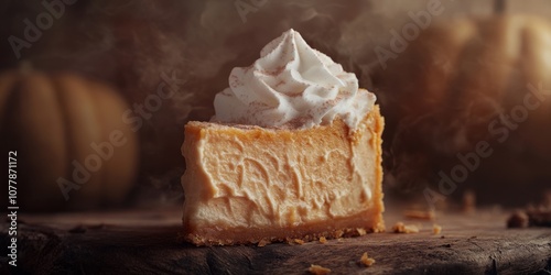 Pumpkin Pie Slice Macro Photo