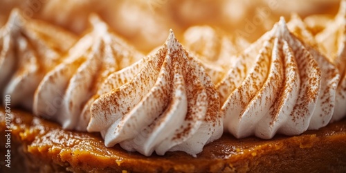 Pumpkin Pie Slice Macro Photo