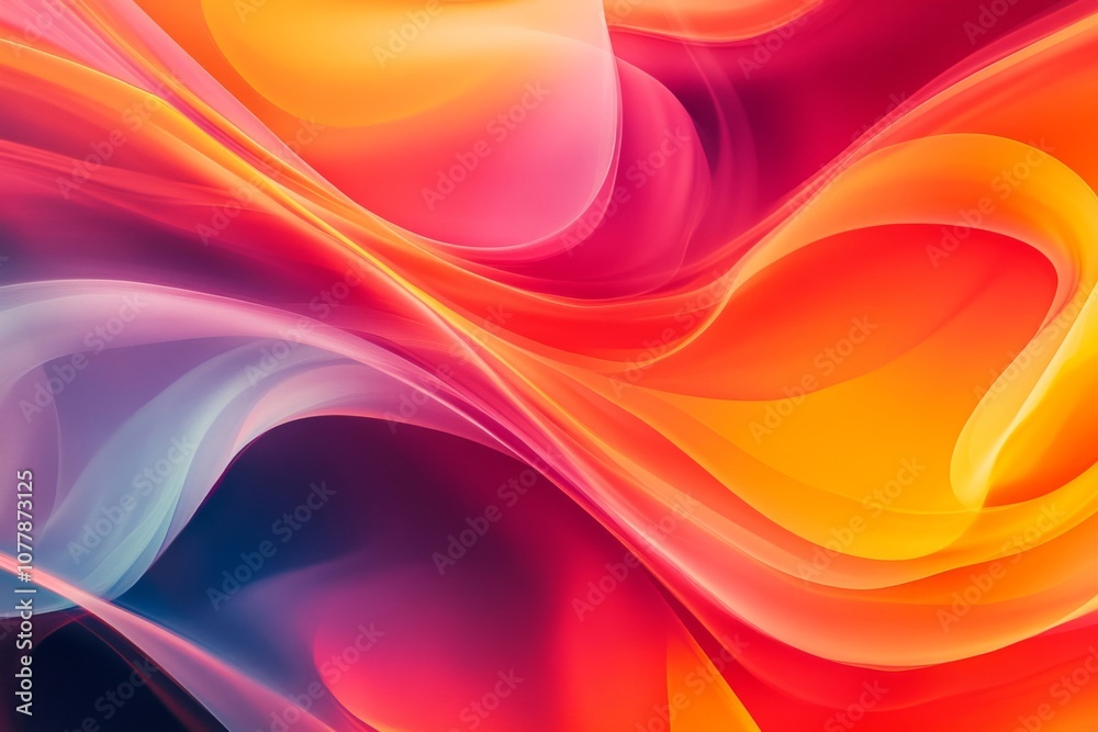 Abstract Swirling Pattern in Warm Tones
