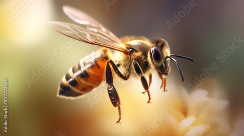 Honeybee in Flight
