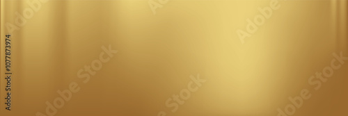 Gold abstract blurred gradient background, curtain pattern. Vector illustration.