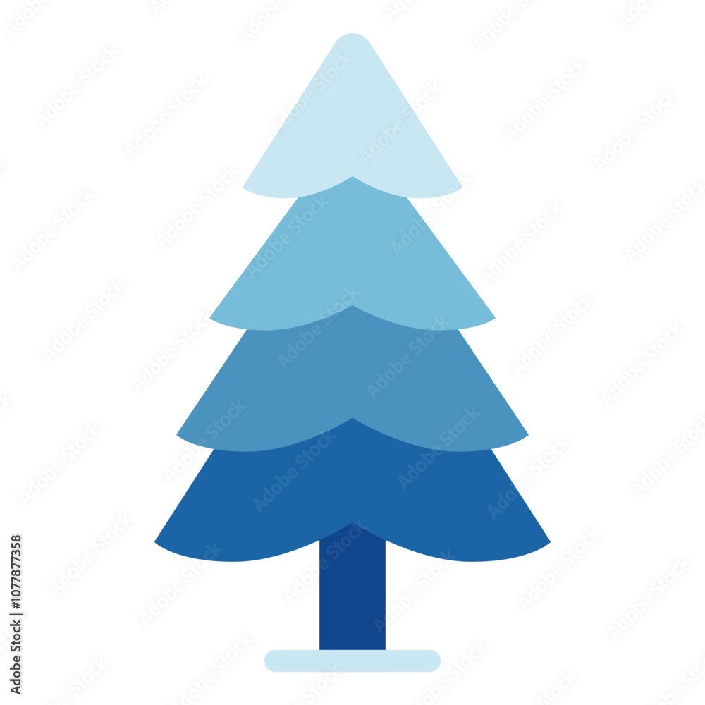 Pine Tree winter vector icon illustration Pine Tree winter vector icon illustration