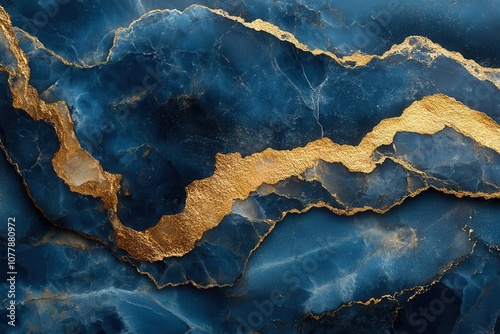 gold and blue marble stone textured background wallpaper presenting an elegant blend of colors and patterns perfect for luxurious design themes