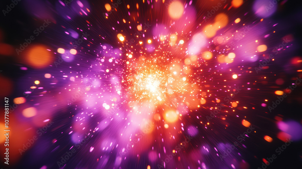 Naklejka premium Colorful fireworks lighting up the night sky