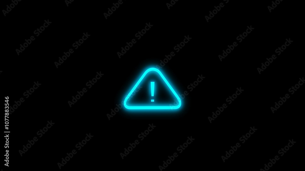 Abstract attention warning icon illustration. Abstract attention warning icon illustration.