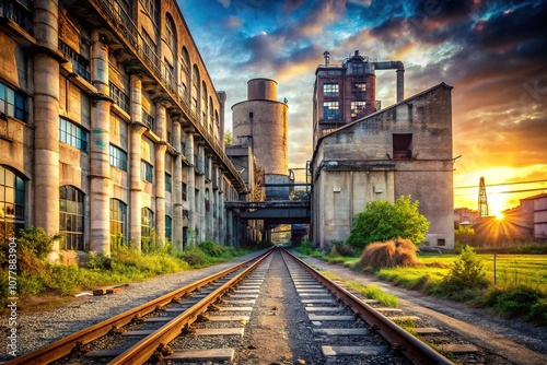 Abandoned Cement Factory: Railway & Warehouse