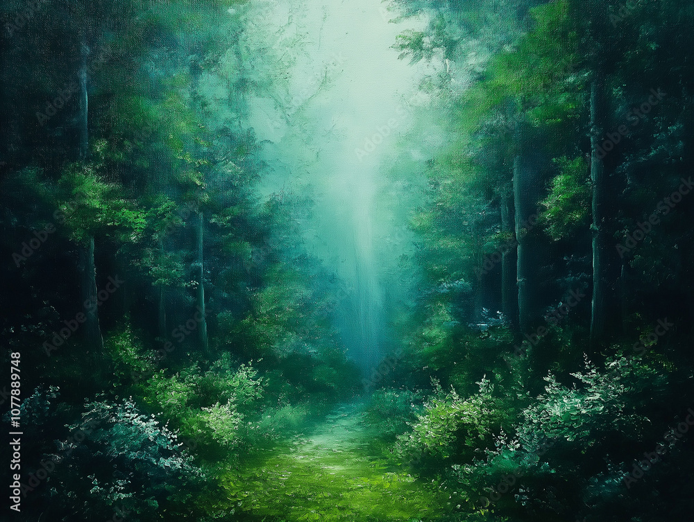 Enchanted Forest Path: A mystical forest path beckons with the promise of adventure, bathed in ethereal sunlight that pierces the dense canopy. Enchanted Forest Path: A mystical forest path beckons with the promise of adventure, bathed in ethereal sunlight that pierces the dense canopy.