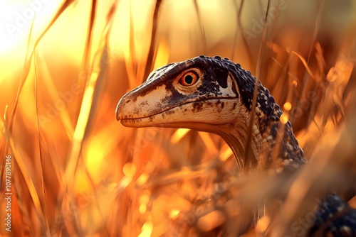 Velociraptor in Golden Sunlight