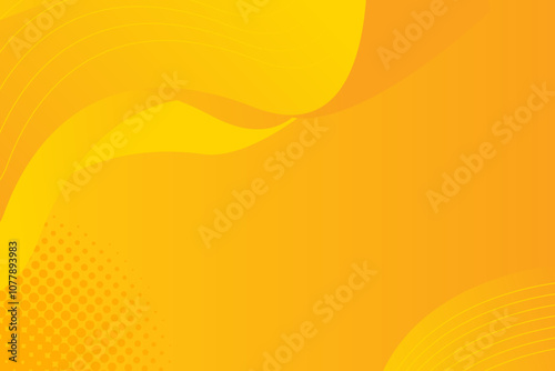 template banner yellow abstract