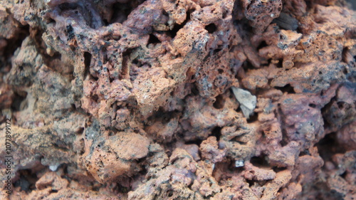 Close-up of Rough Red Rock Texture