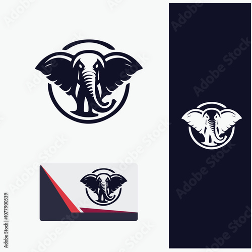 Flying Elephant Logo Design Variations