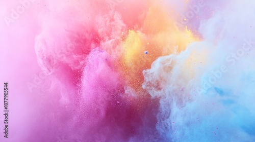 Abstract colorful explosion