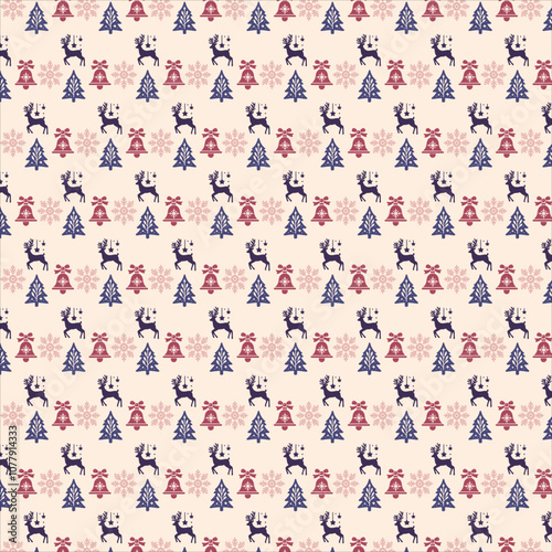 Shameless Pattern Christmas ornaments vector illustration colorful silhouette design