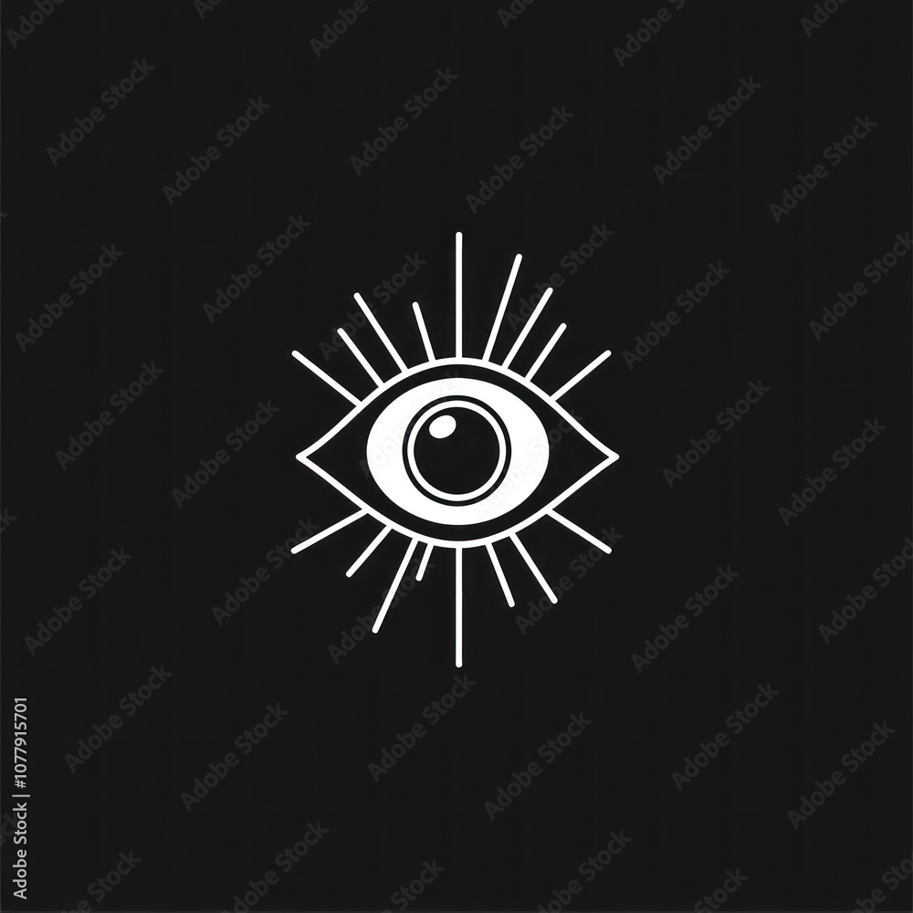 Fototapeta premium The sun logo for the new album projects vibrant rays and warm colors, symbolizing positivity, energy, and creativity, on a minimalist background.