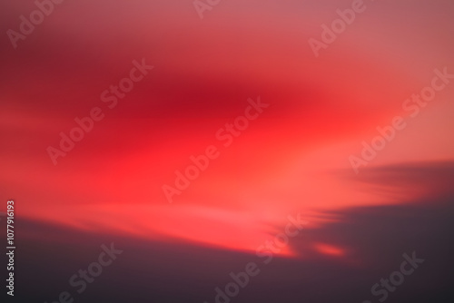 close up red cloud on sky