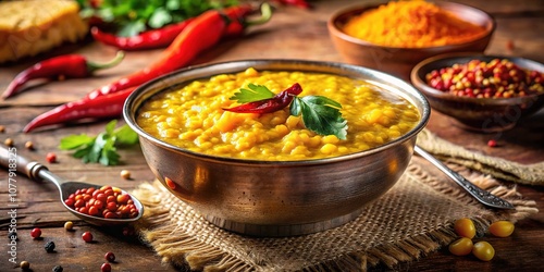 Vintage Yellow Arhar Dal,  Photography,  Food,  Cuisine,  Indian,  Lentil,  Dal,  Recipe,  Cooking,   photo