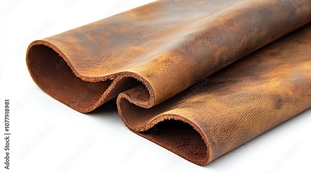 A close up image showcasing the aged worn and distressed texture of a soft leather hide The deep creases and wrinkles create a unique and rustic pattern A close up image showcasing the aged worn and distressed texture of a soft leather hide The deep creases and wrinkles create a unique and rustic pattern