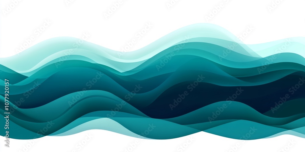 Ocean Wave Gradient Shades of turquoise, deep blue, and teal, giving an oceanic, flowing impression,space for text Ocean Wave Gradient Shades of turquoise, deep blue, and teal, giving an oceanic, flowing impression,space for text