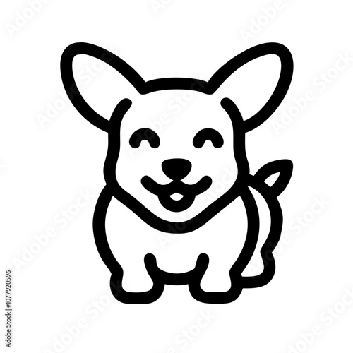 Wallpaper Mural A cute dog stands and smiles at the camera. Pictogram Torontodigital.ca