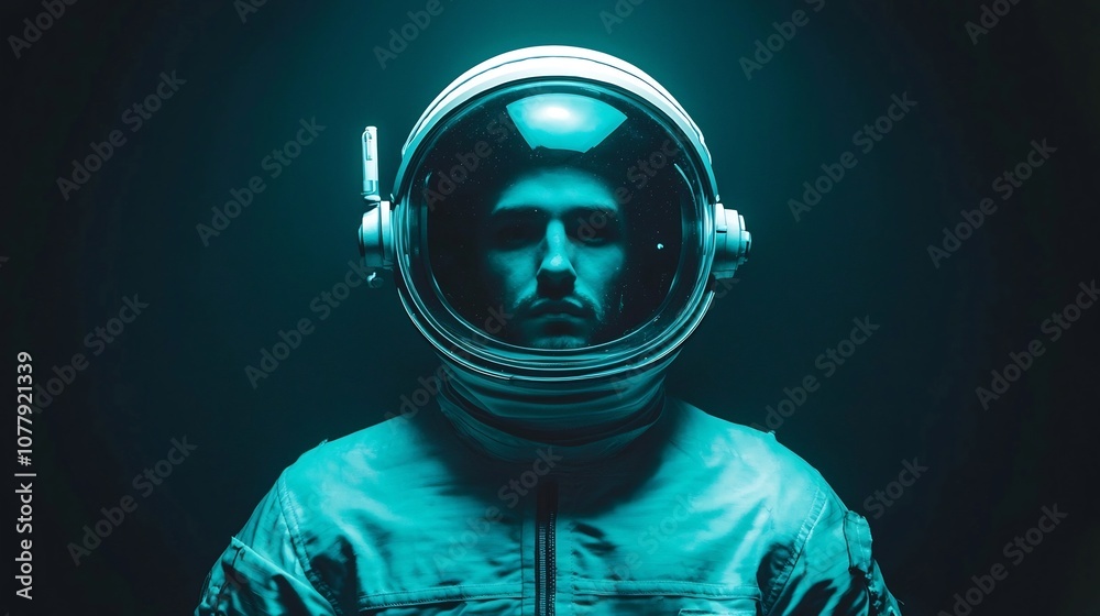 Aquanaut exploring the captivating bioluminescent creatures and enigmatic luminous colors of the mysterious dark undersea realm during a deep sea diving expedition Aquanaut exploring the captivating bioluminescent creatures and enigmatic luminous colors of the mysterious dark undersea realm during a deep sea diving expedition
