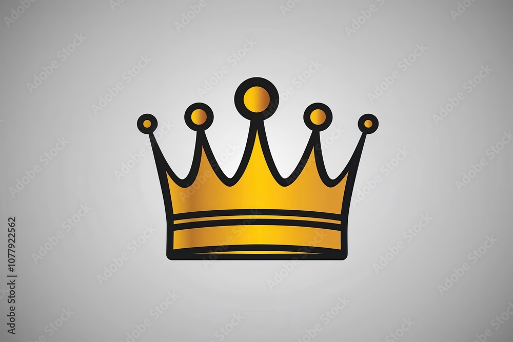 Golden Crown Vector Design Majestic Icon for Royalty Leadership and Authority Golden Crown Vector Design Majestic Icon for Royalty Leadership and Authority