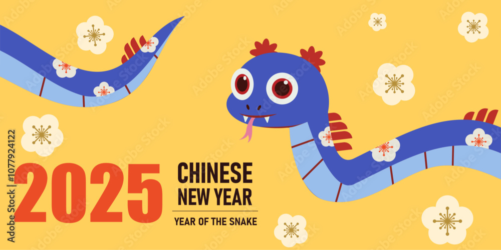 Lunar new year vertical background, banner, social media story template. Happy Chinese new year 2025 greeting card with snake. vector illustration  cover, banner, website, calendar.