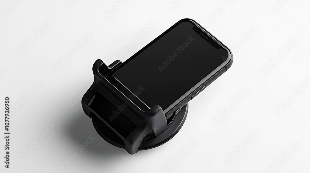 Durable and Versatile Car Phone Holder with Vent Clip and Soft Rubber Grips Displayed Against a Clean White Background to Showcase its Secure Fit and Convenient Design Durable and Versatile Car Phone Holder with Vent Clip and Soft Rubber Grips Displayed Against a Clean White Background to Showcase its Secure Fit and Convenient Design