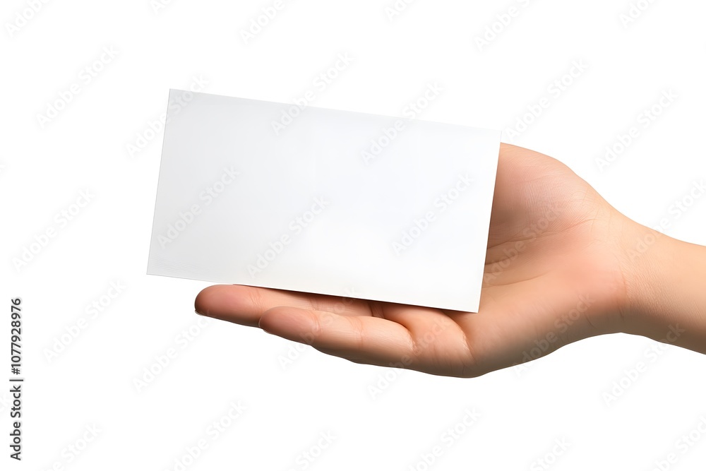 Hand Holding Blank Card Hand Holding Blank Card