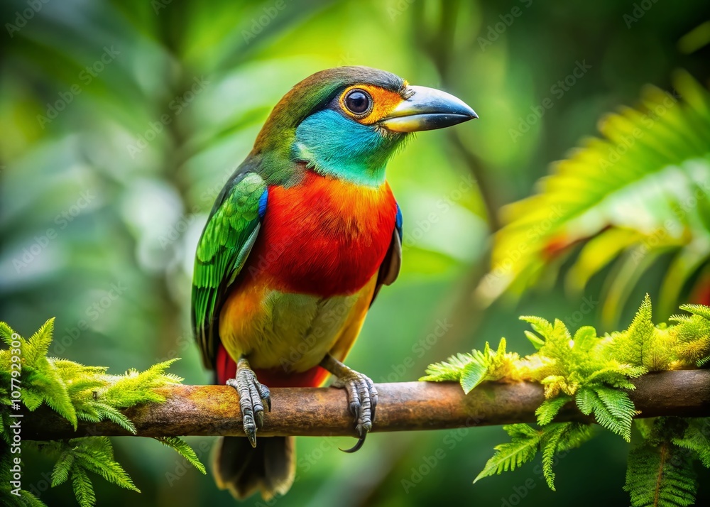 Obraz premium Captivating Hembra de Curruca Cabecinegra Perched Amongst Vibrant Green Foliage in Nature’s Splendor, Showcasing Its Distinctive Features in Stunning Detail