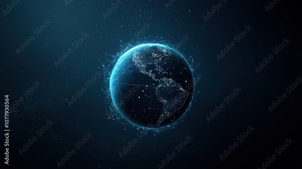 Planet Earth surrounded by a protective shield, with glowing lines and data streams flowing securely within, representing global cybersecurity measures and data protection. Planet Earth surrounded by a protective shield, with glowing lines and data streams flowing securely within, representing global cybersecurity measures and data protection.