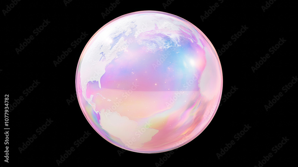 3D abstract planet in space with stars clouds night holographic iridescent glossy glass texture in futuristic background. cyberpunk solarpunk disco musical club bar psychedelic pink purple blue shiny 3D abstract planet in space with stars clouds night holographic iridescent glossy glass texture in futuristic background. cyberpunk solarpunk disco musical club bar psychedelic pink purple blue shiny