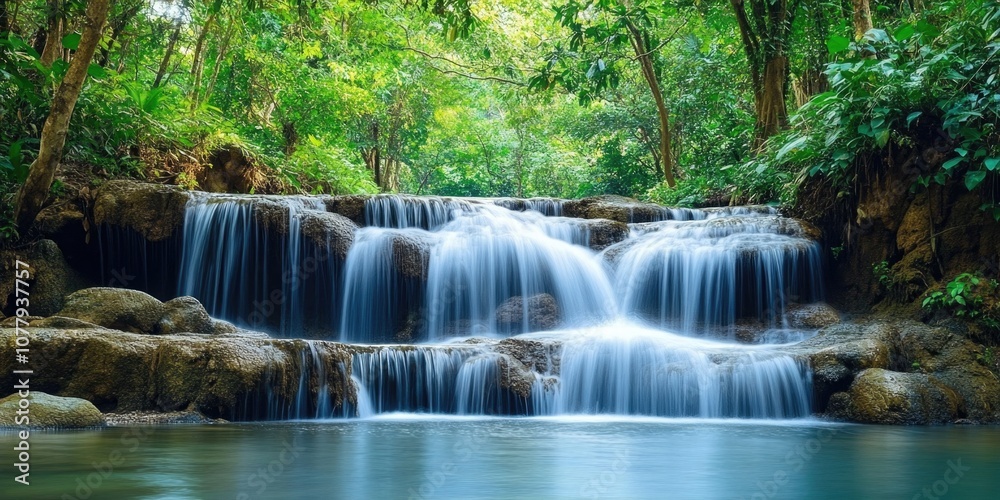 Waterfall in forest