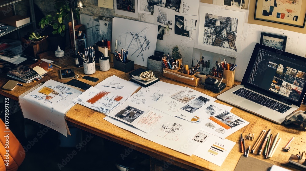 Creative Workspace of an Artist Creative Workspace of an Artist