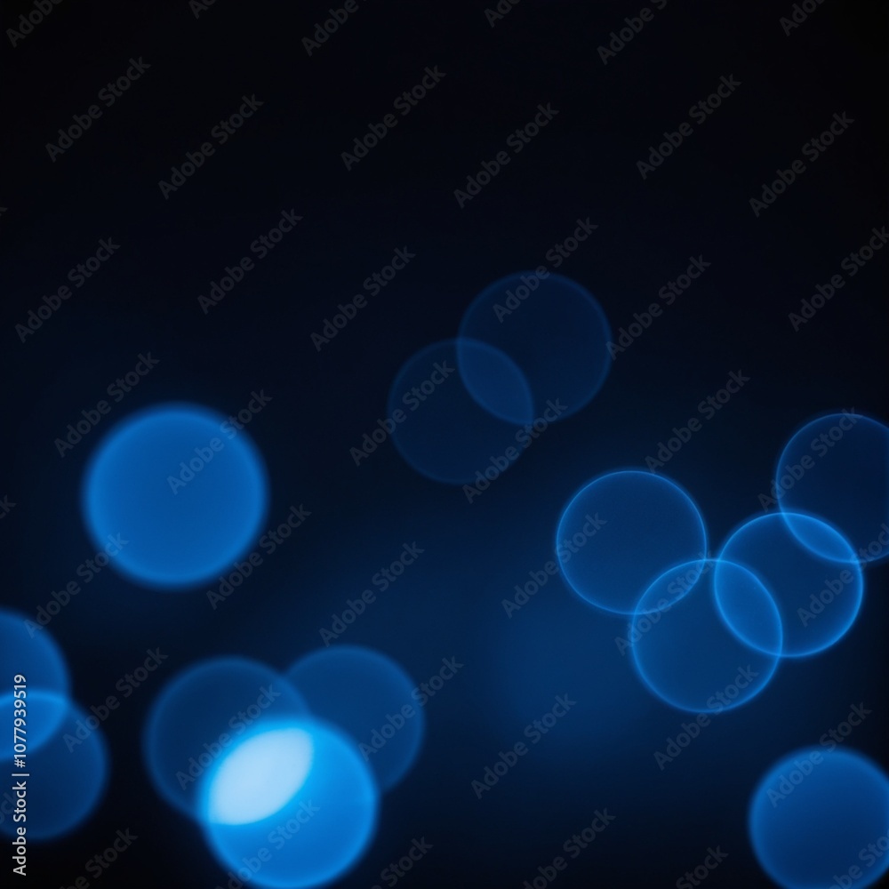 Abstract blurred bokeh lights on dark blue background Abstract blurred bokeh lights on dark blue background