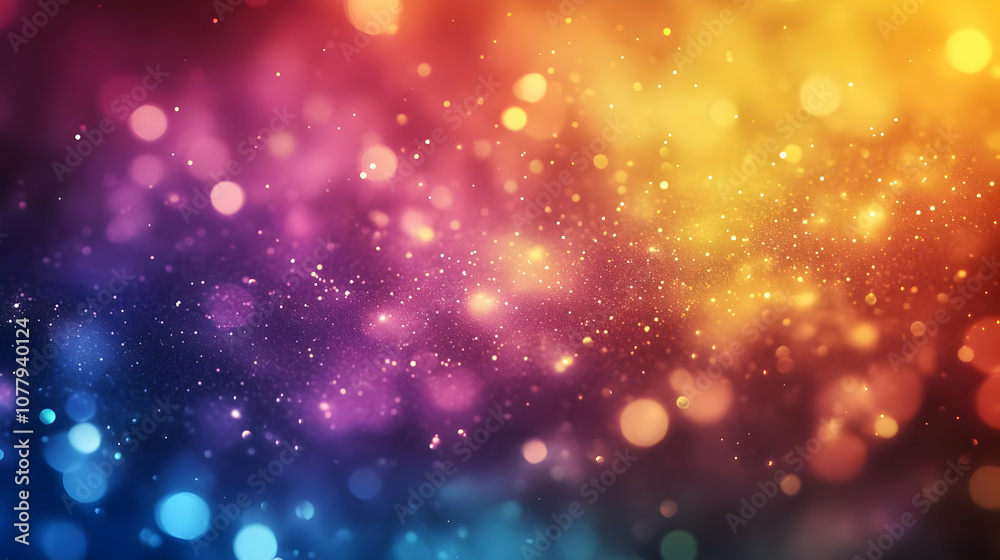 Obraz premium Abstract Background with Bokeh Lights and Sparkle