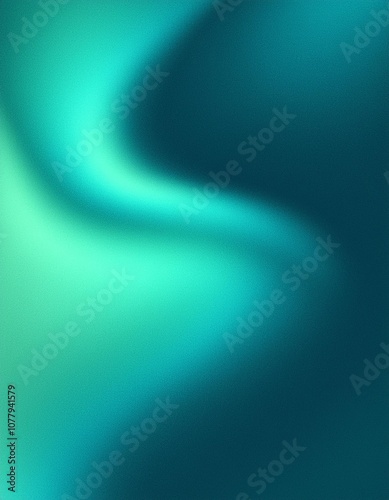 Soft, natural green and blue gradient creates a minimalist, abstract design