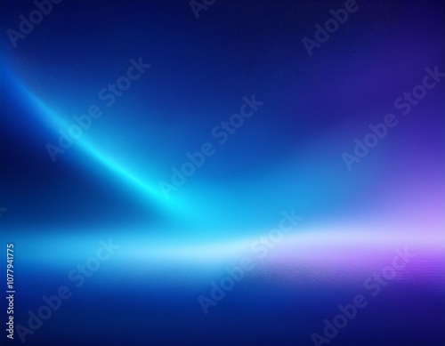 Abstract design with wavy lines in a blue gradient on a dark background