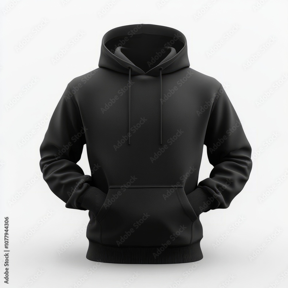 realistic high quality black hoodie mockup isolated realistic high quality black hoodie mockup isolated