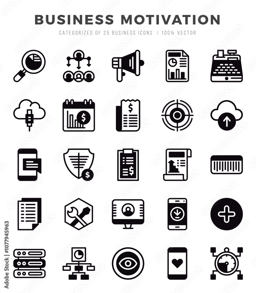 Business Motivation icons Pack. Lineal Filled icons set. Business Motivation collection set. Business Motivation icons Pack. Lineal Filled icons set. Business Motivation collection set.