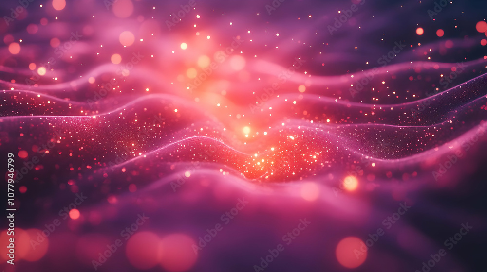 Abstract Background with Pink and Orange Bokeh Abstract Background with Pink and Orange Bokeh