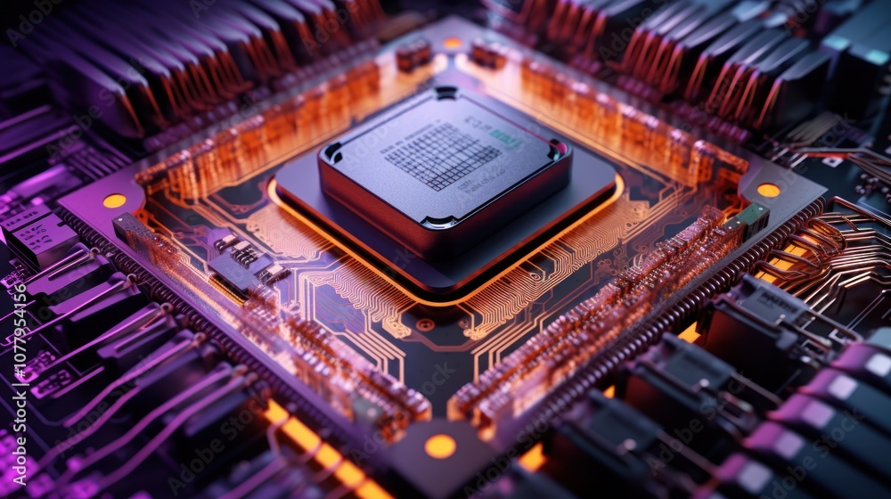 Close Up of a CPU Close Up of a CPU
